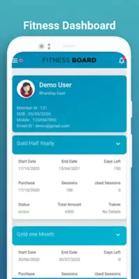Fitness Board - Member android App screenshot 3